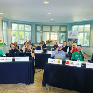 Volunteers answering phones for Telethon