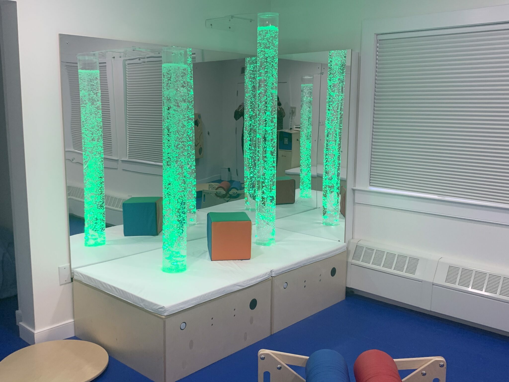 Sensory Room green bubble tubes