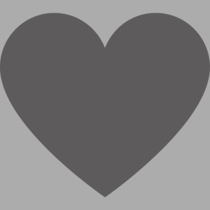 Gray heart graphic