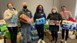 Staff With Wish List Donations